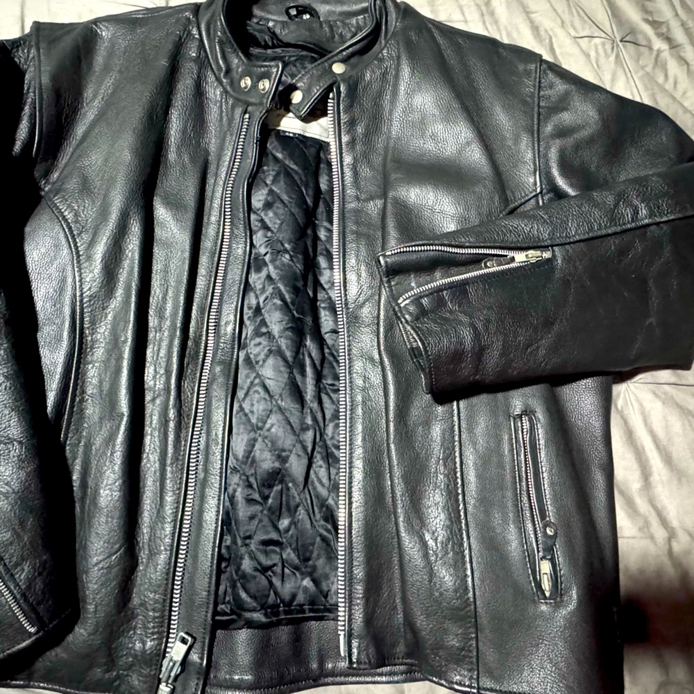 100% leather MC jacket
